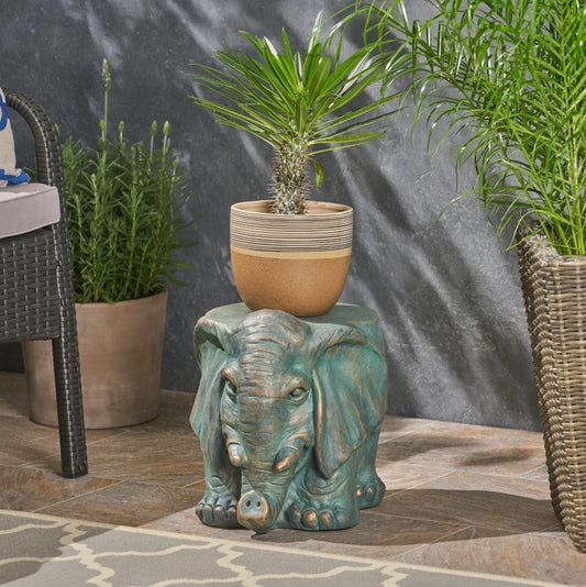 Elephant Garden Stool or Plant Stand