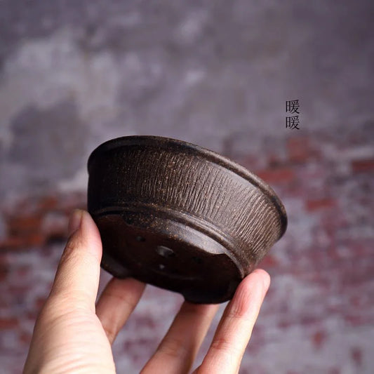 Authentic Yixing  Bonsai Pot - Round