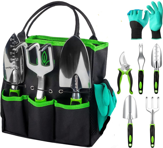 Heavy Duty Garden Tools Set - 9 Piece