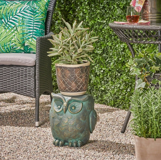 Owl Garden Plant Stand